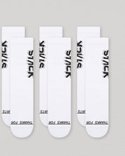 Tagged Crew Sock-White-Small-Stack Athletics
