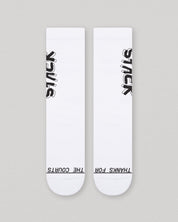 Tagged Crew Sock-White-Small-Stack Athletics