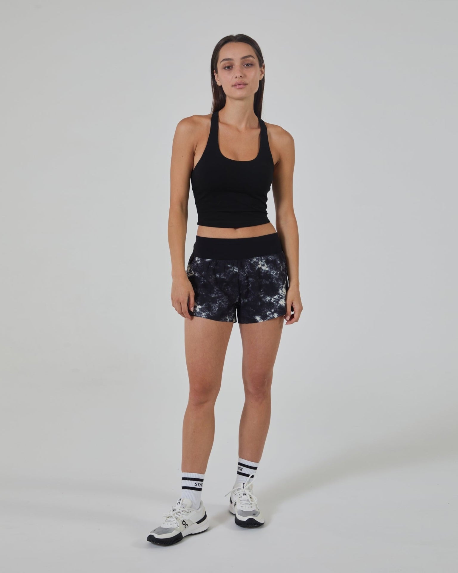 Tourney Short 3"-Black Acid-Dye-XS-Stack Athletics