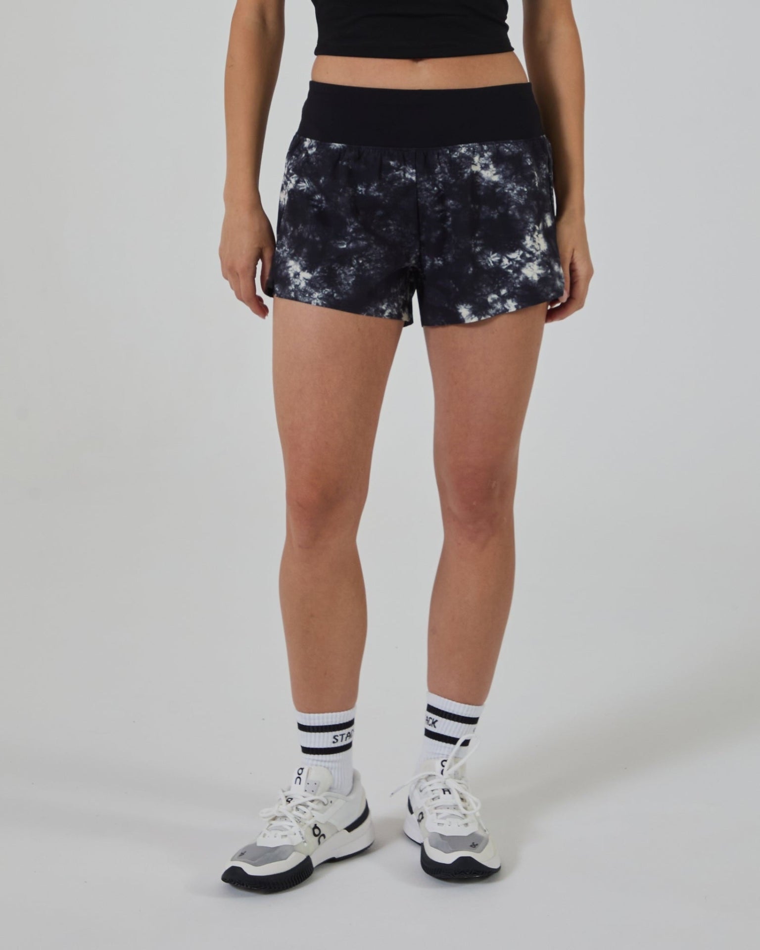 Tourney Short 3"-Black Acid-Dye-XS-Stack Athletics