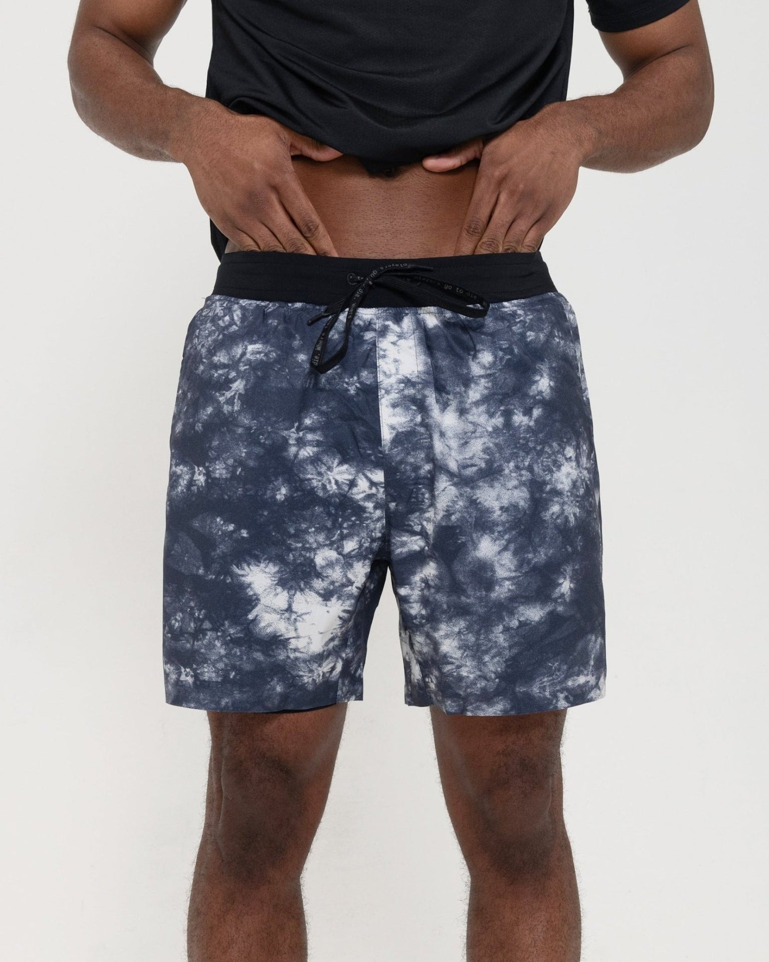 Tourney Short 6" Lined-Black Acid-Dye-S-Stack Athletics