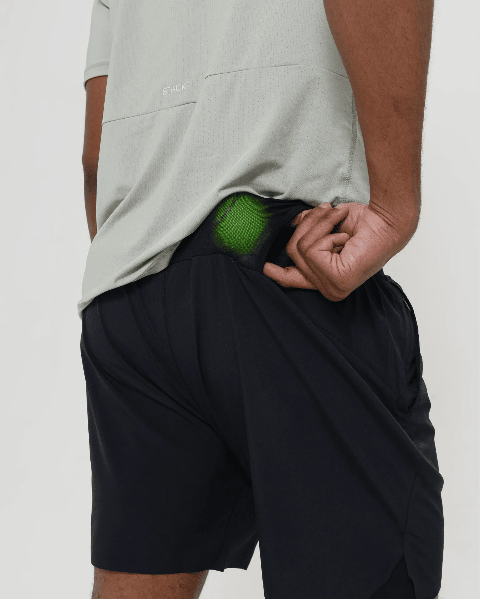 Tourney Short 6" Lined-Black-S-Stack Athletics