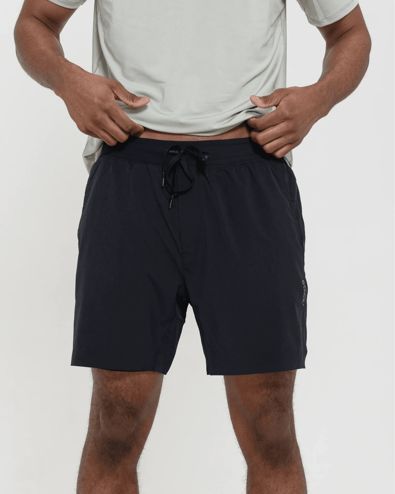 Tourney Short 6" Lined-Black-S-Stack Athletics