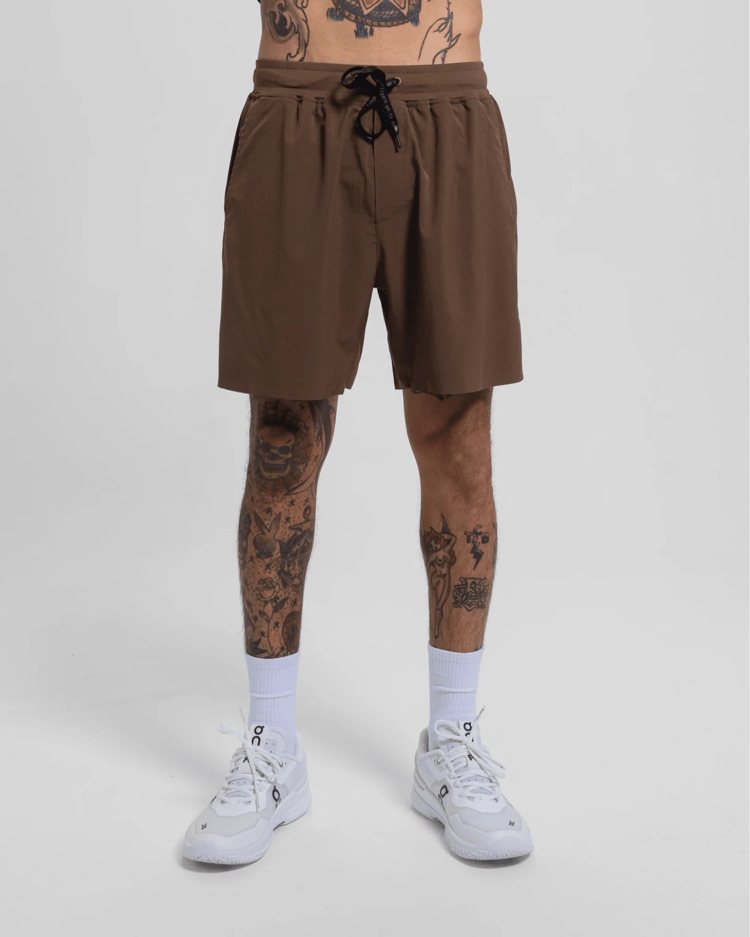 Tourney Short 6" Lined-Cocoa-S-Stack Athletics