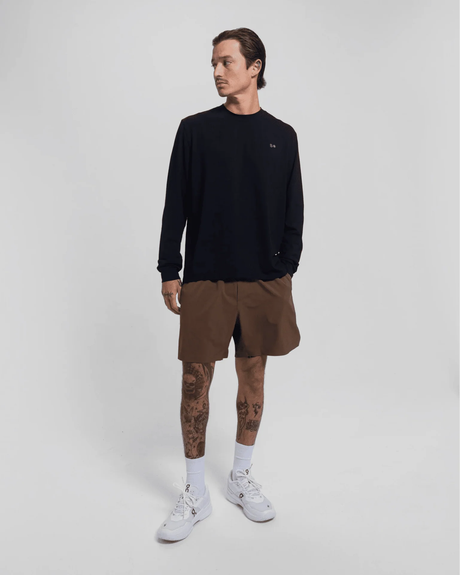 Tourney Short 6" Lined-Cocoa-S-Stack Athletics