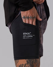 Tourney Short 6" Lined-Cocoa-S-Stack Athletics
