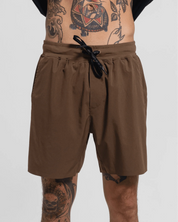 Tourney Short 6" Lined-Cocoa-S-Stack Athletics