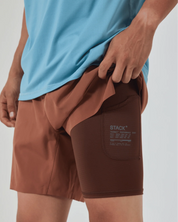 Tourney Short 6" Lined-Cognac-S-Stack Athletics