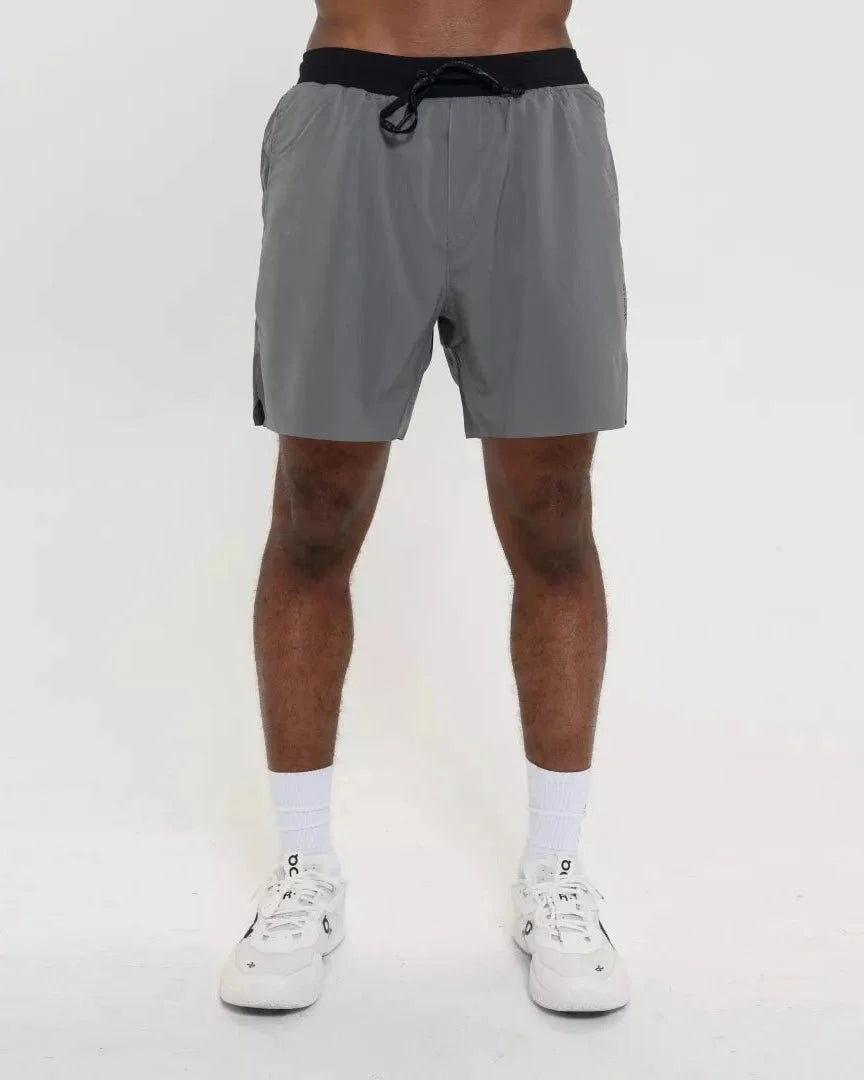 Tourney Short 6" Lined-Gravel-S-Stack Athletics