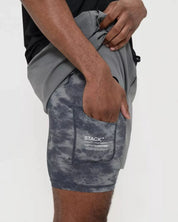 Tourney Short 6" Lined-Gravel-S-Stack Athletics