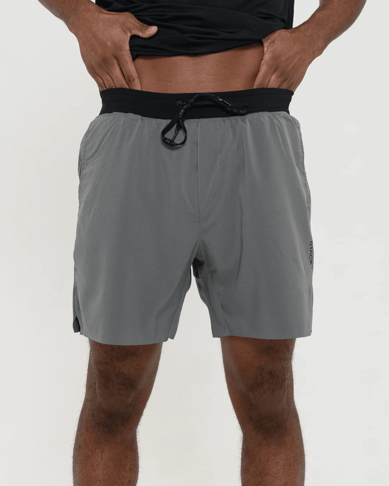 Tourney Short 6" Lined-Gravel-S-Stack Athletics