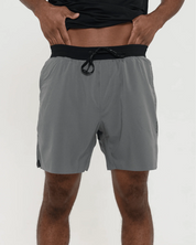 Tourney Short 6" Lined-Gravel-S-Stack Athletics