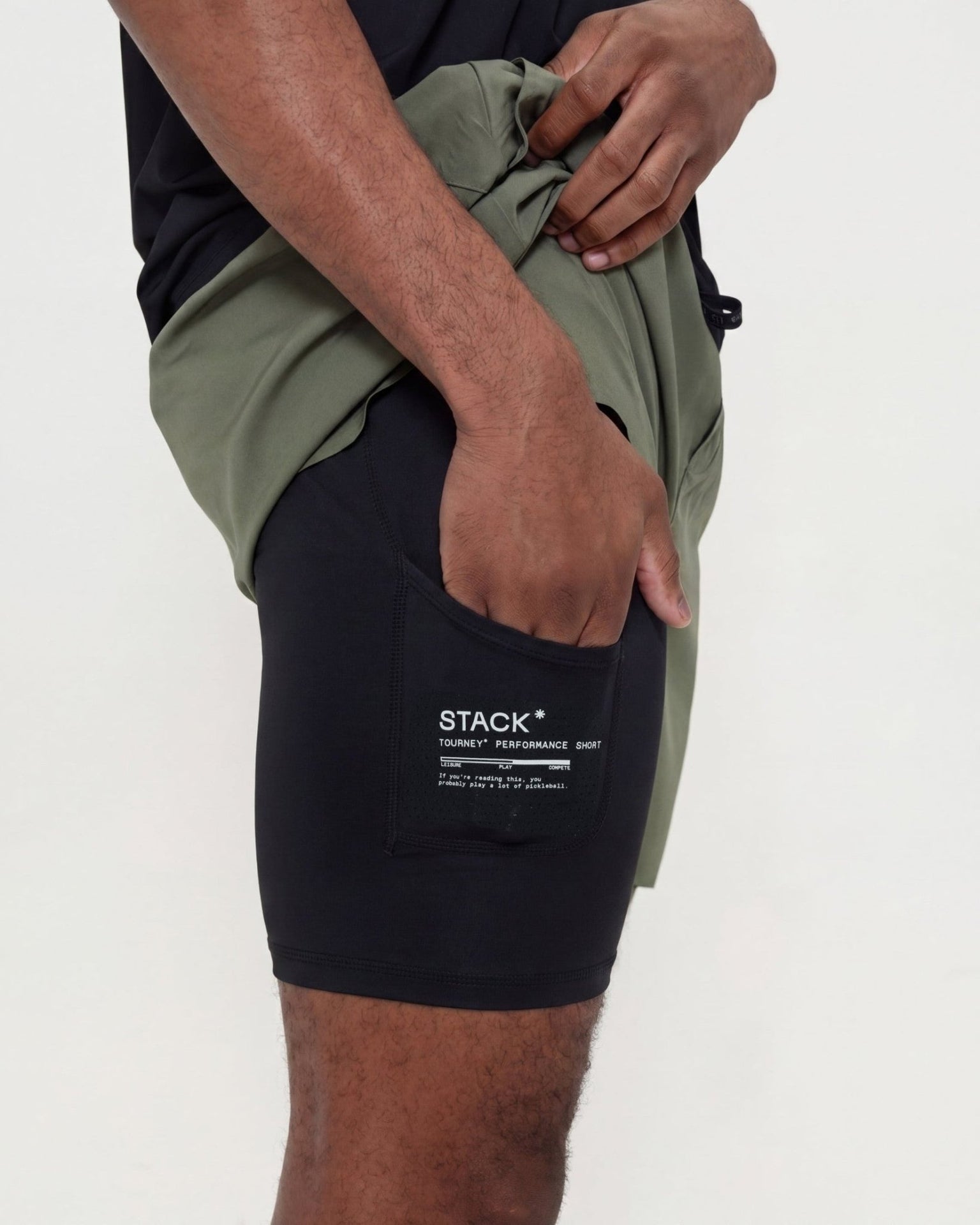 Tourney Short 6" Lined-Sand-S-Stack Athletics