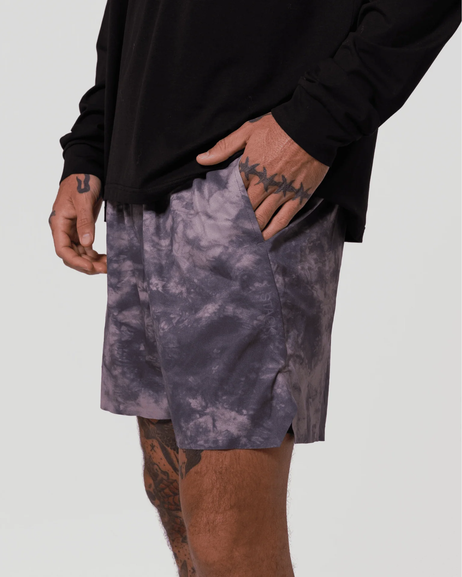 Tourney Short 6" Lined-Sparrow Acid-Dye-S-Stack Athletics