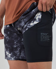 Tourney Short 6" Lined-Steel Blue-S-Stack Athletics