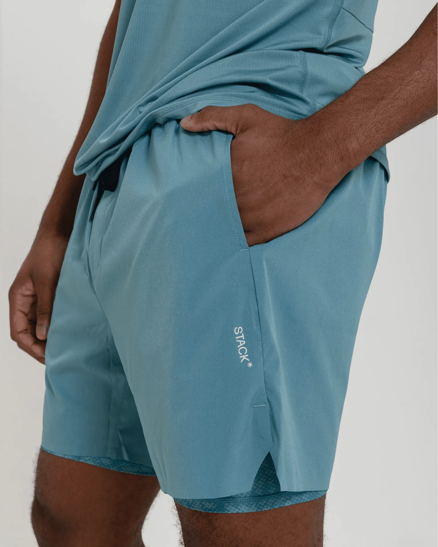 Tourney Short 6" Lined-Steel Blue-S-Stack Athletics