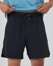 Tourney Short 6" Linerless-Black-S-Stack Athletics