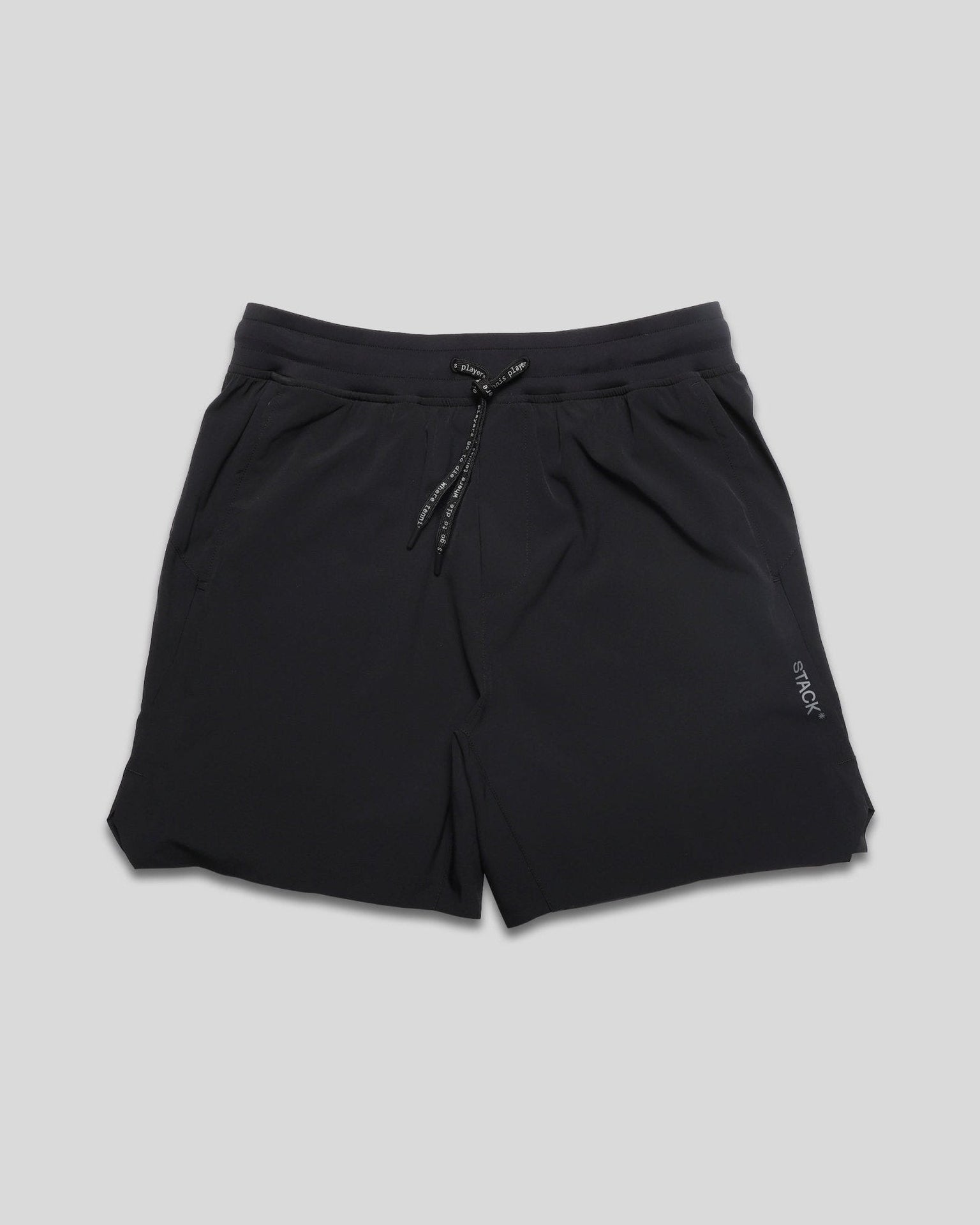 Tourney Short 6" Linerless-Black-S-Stack Athletics