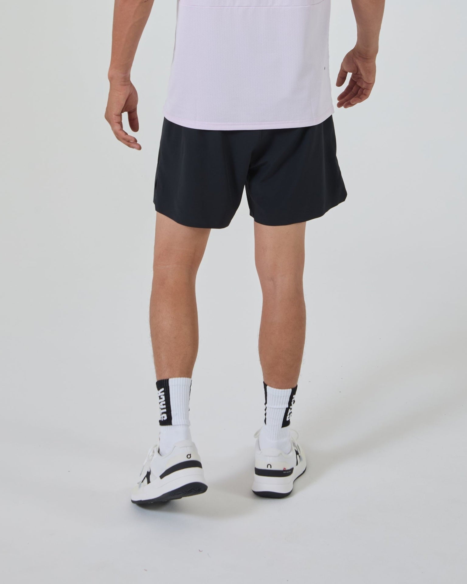 Tourney Short 6" Linerless-Black-S-Stack Athletics