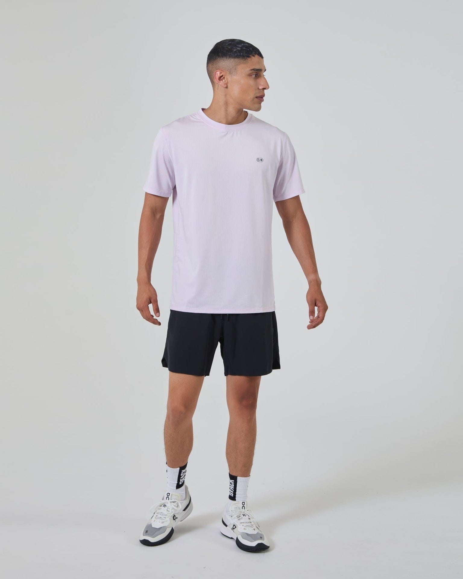 Tourney Short 6" Linerless-Black-S-Stack Athletics
