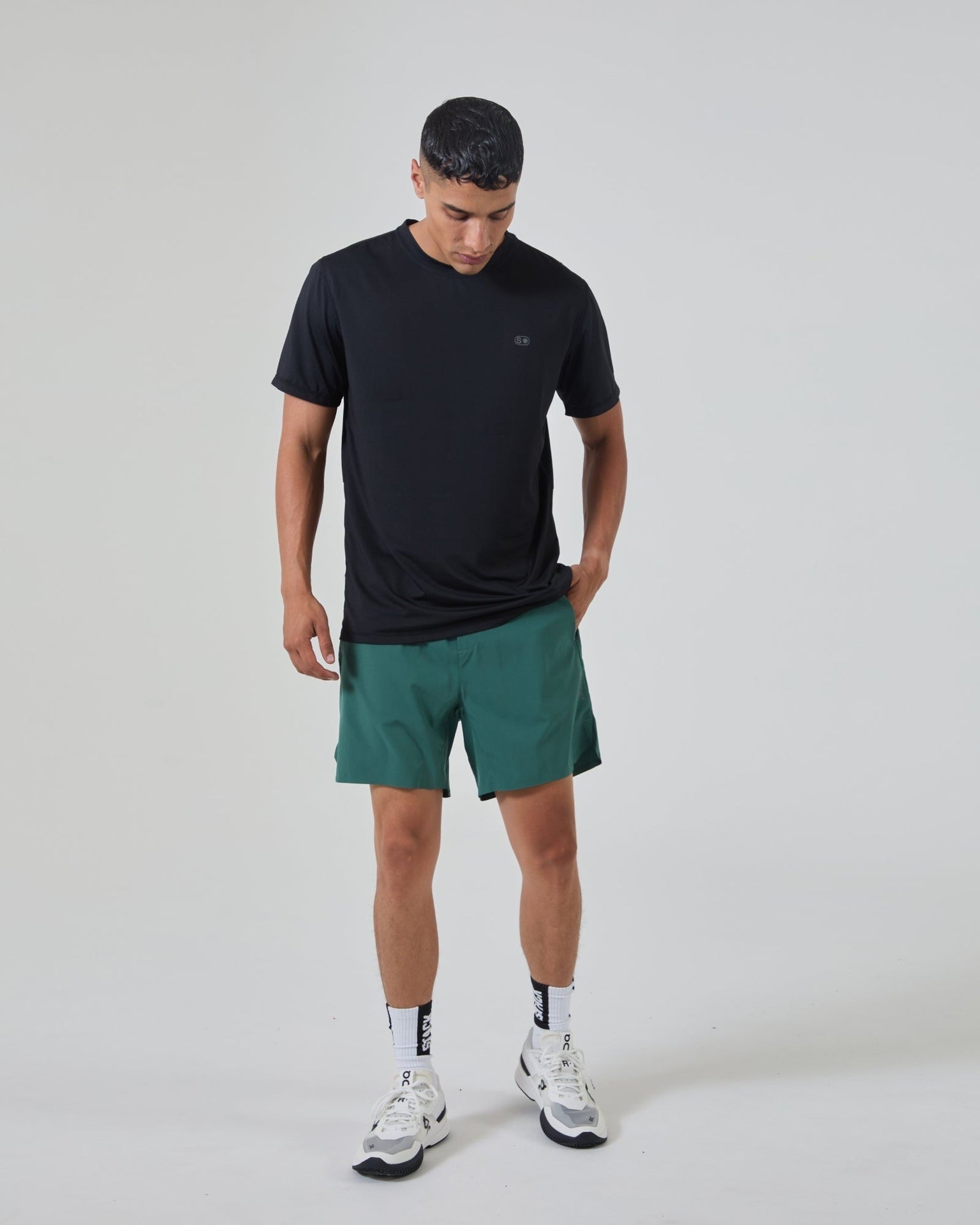 Tourney Short 6" Linerless-Emerald-S-Stack Athletics