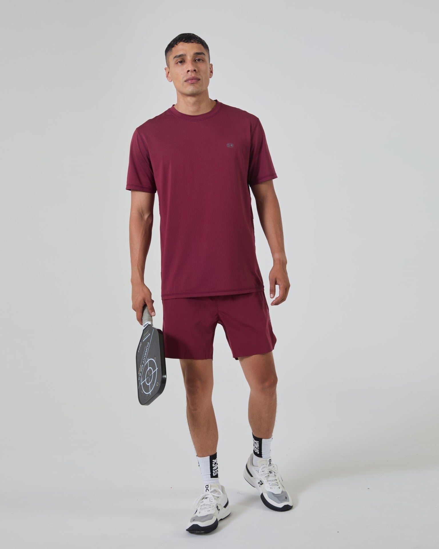 Tourney Short 6" Linerless-Oxford Red-S-Stack Athletics