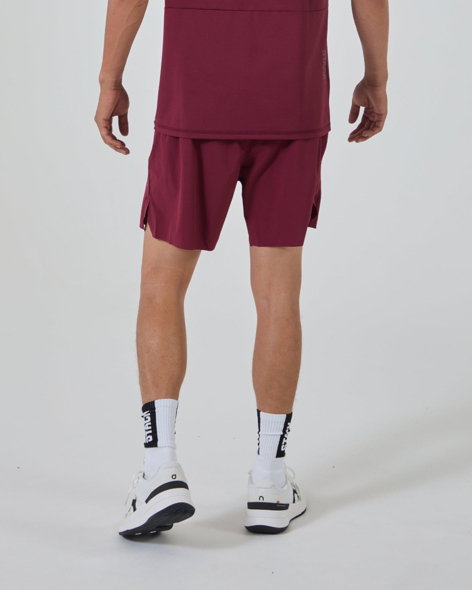 Tourney Short 6" Linerless-Oxford Red-S-Stack Athletics