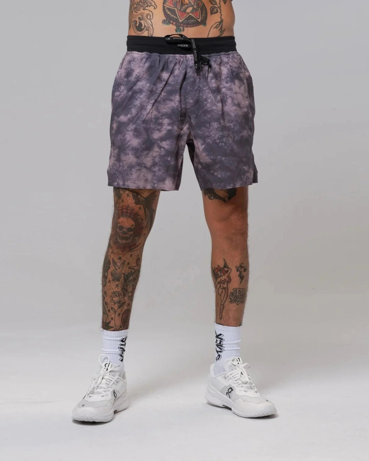 Tourney Short 6" Linerless-Sparrow Acid-Dye-S-Stack Athletics