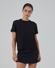 Volleysoft* Performance Tee-Black-XS-Stack Athletics