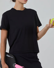 Volleysoft* Performance Tee-Black-XS-Stack Athletics