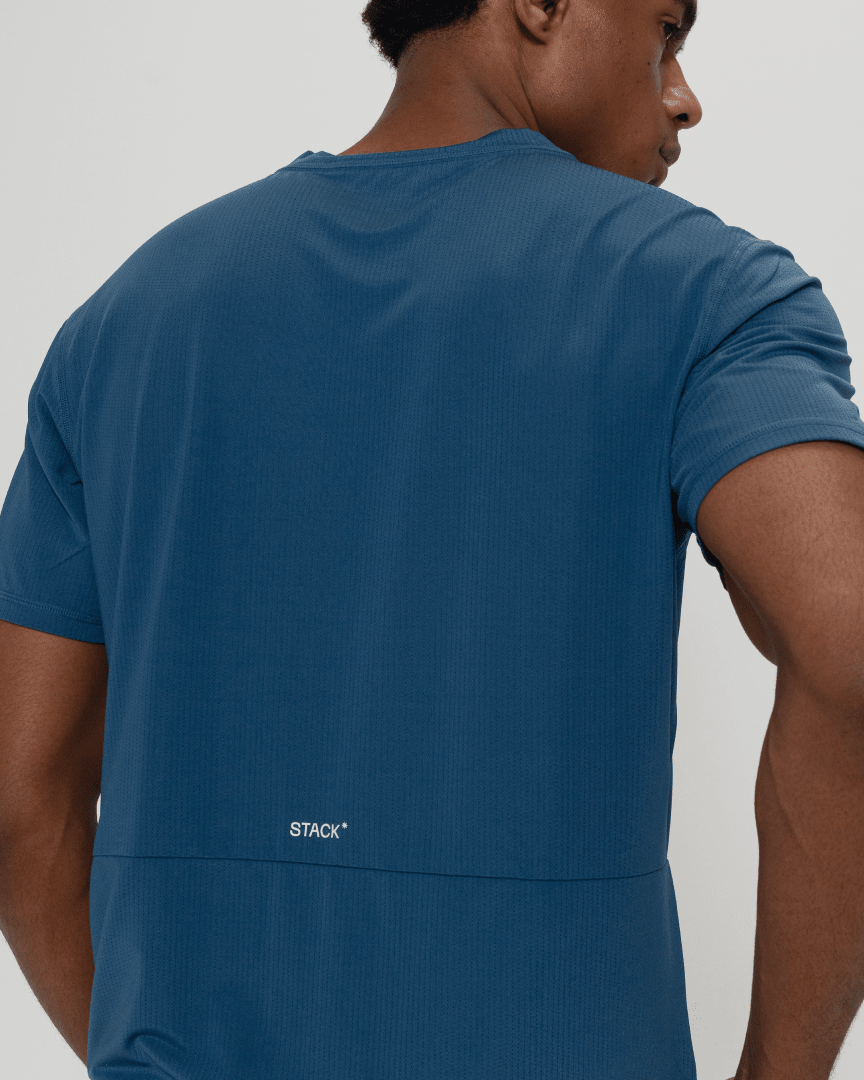 Volleysoft* Performance Tee-Oxford Red-S-Stack Athletics