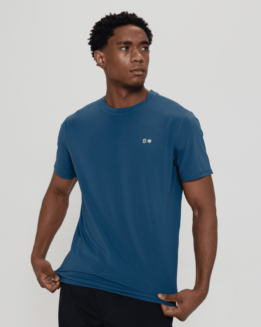 Volleysoft* Performance Tee-Oxford Red-S-Stack Athletics