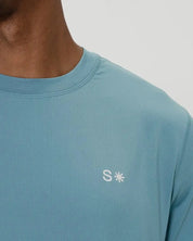Volleysoft* Performance Tee-Steel Blue-S-Stack Athletics