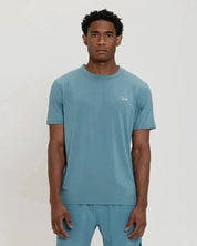 Volleysoft* Performance Tee-Steel Blue-S-Stack Athletics
